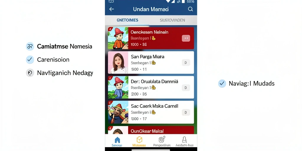 Sistem kustomisasi karakter yang mudah dan menyenangkan.